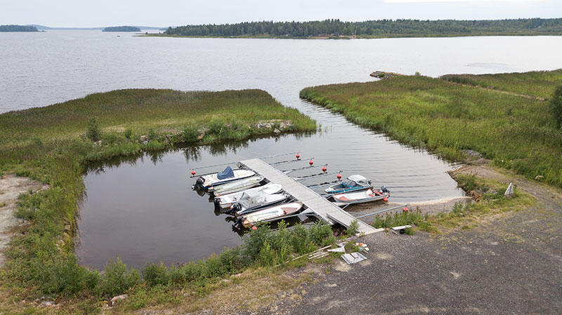 Börtnäshedens småbåtshamn i Luleå