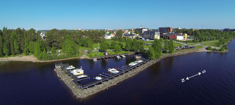 Gamla Färjlägets småbåtshamn i Luleå