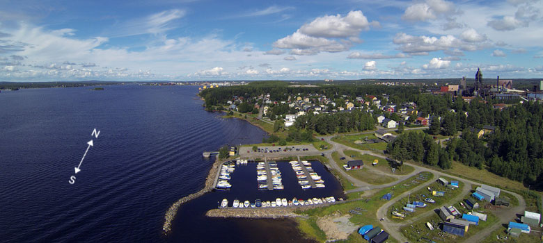 Svartöstadens småbåthamn i Luleå