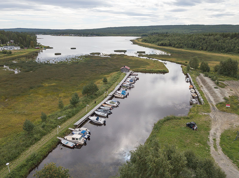 Bovikens småbåtshamn i Skellefteå
