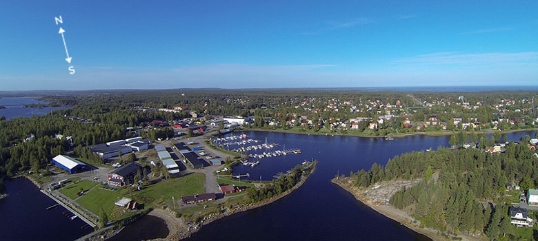 Kurjovikens småbåtsbåthamn i Skellefteå